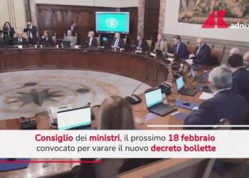 Cdm il 18 febbraio, sul tavolo anche il decreto Bollette